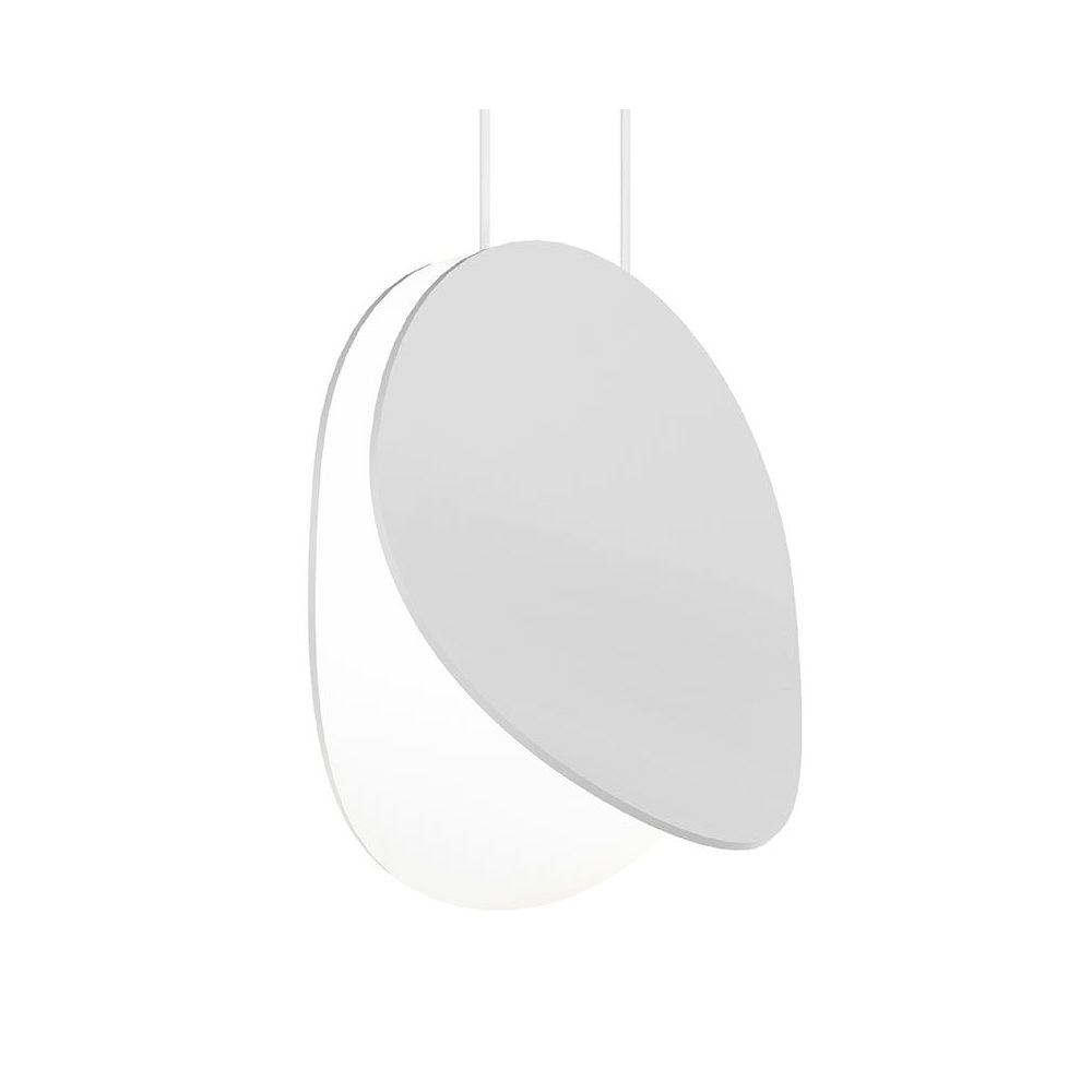 Malibu Discs Pendant, Satin White. Picture 1
