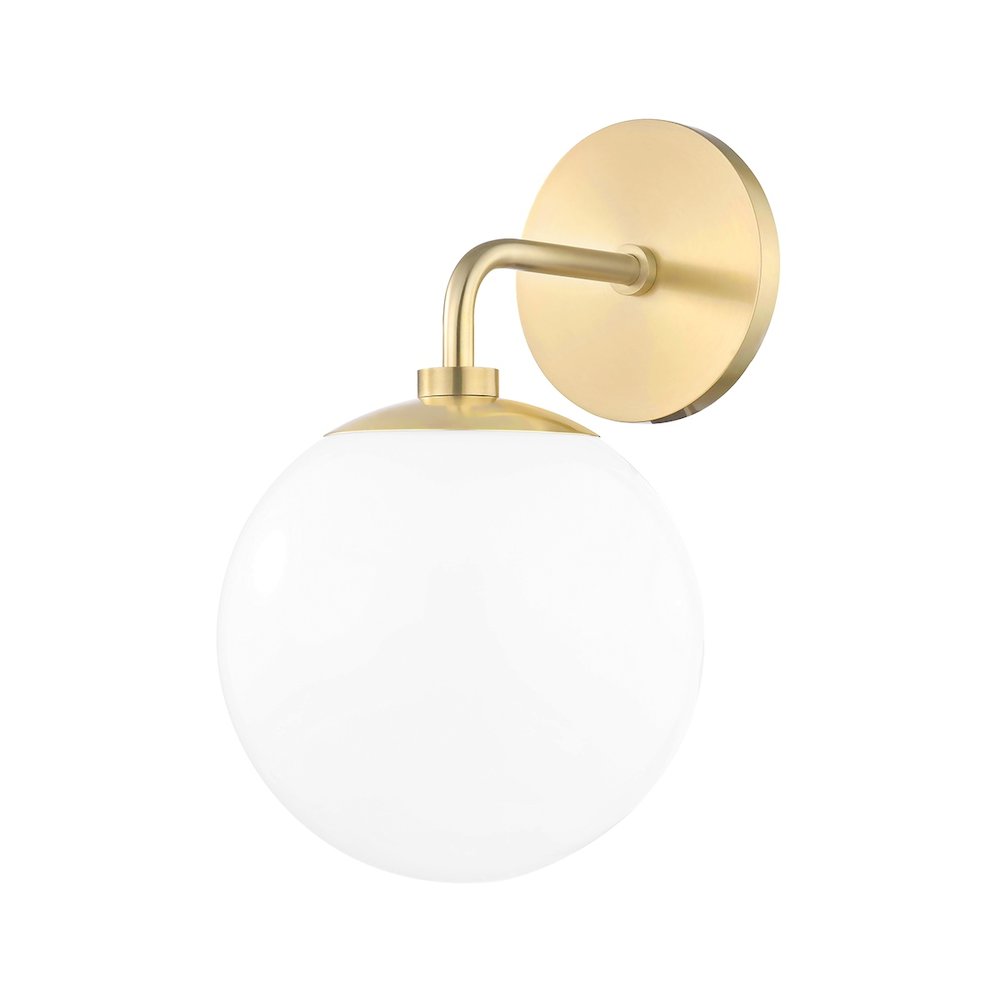 Stella Wall Sconce In Aged Brass Color. Picture 1