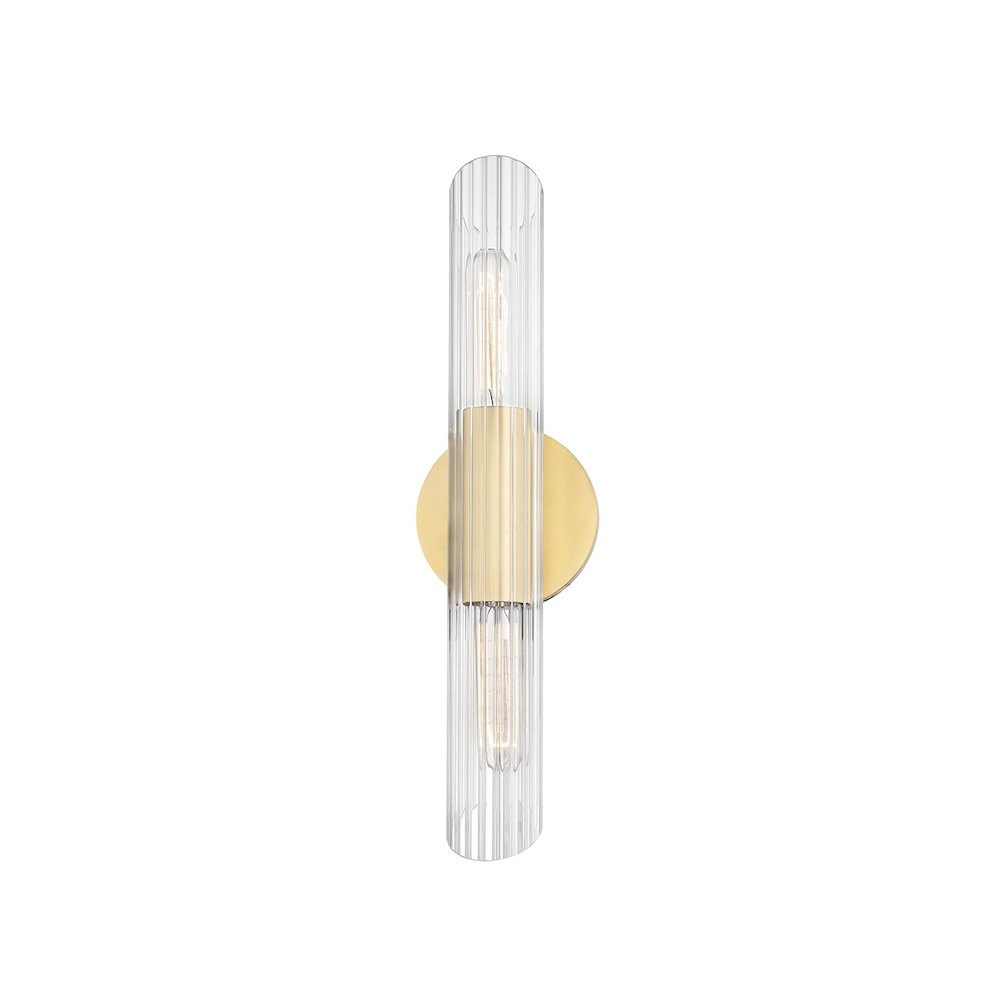Cecily Wall Sconce In Aged Brass Color. Picture 1