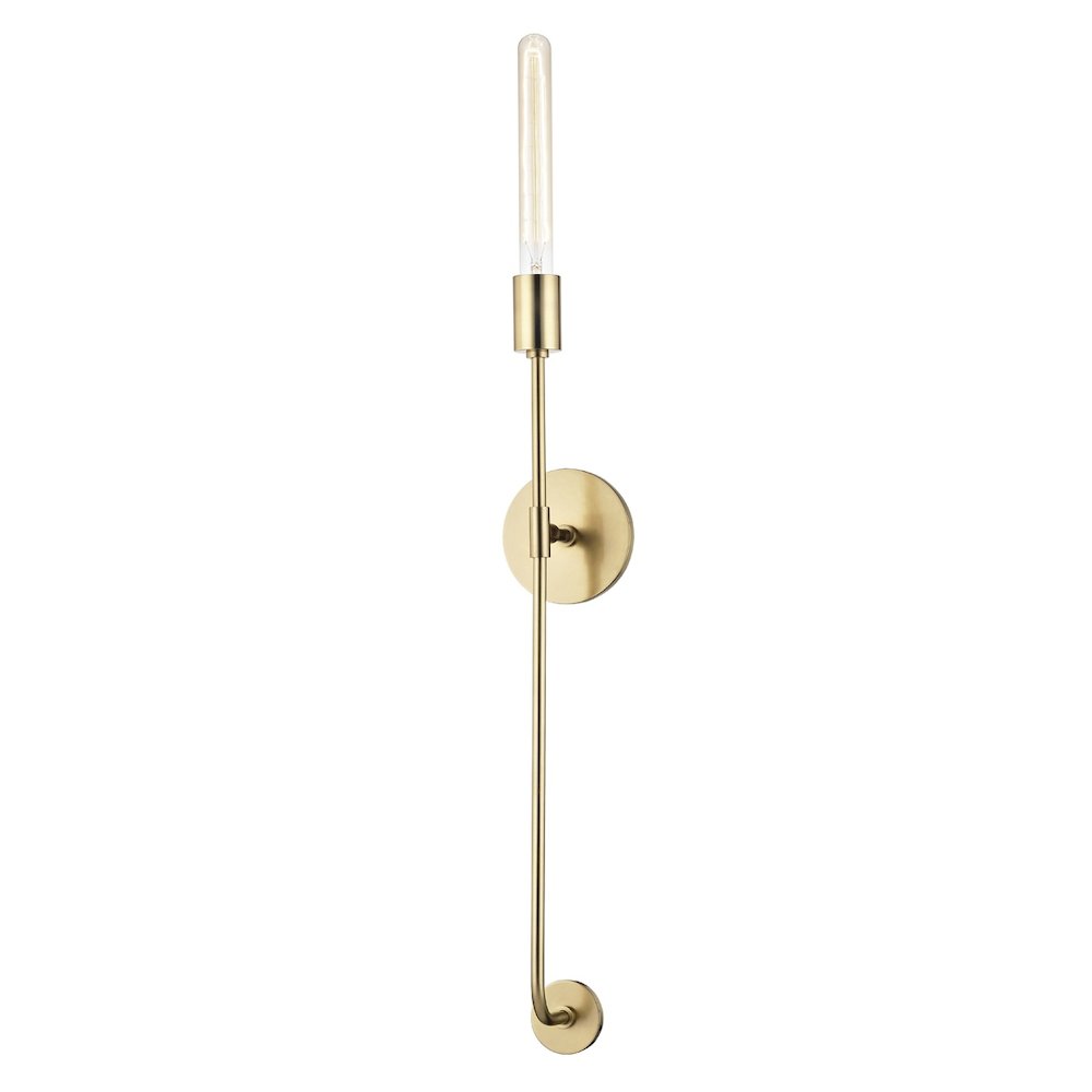 Dylan Wall Sconce In Aged Brass Color. Picture 1