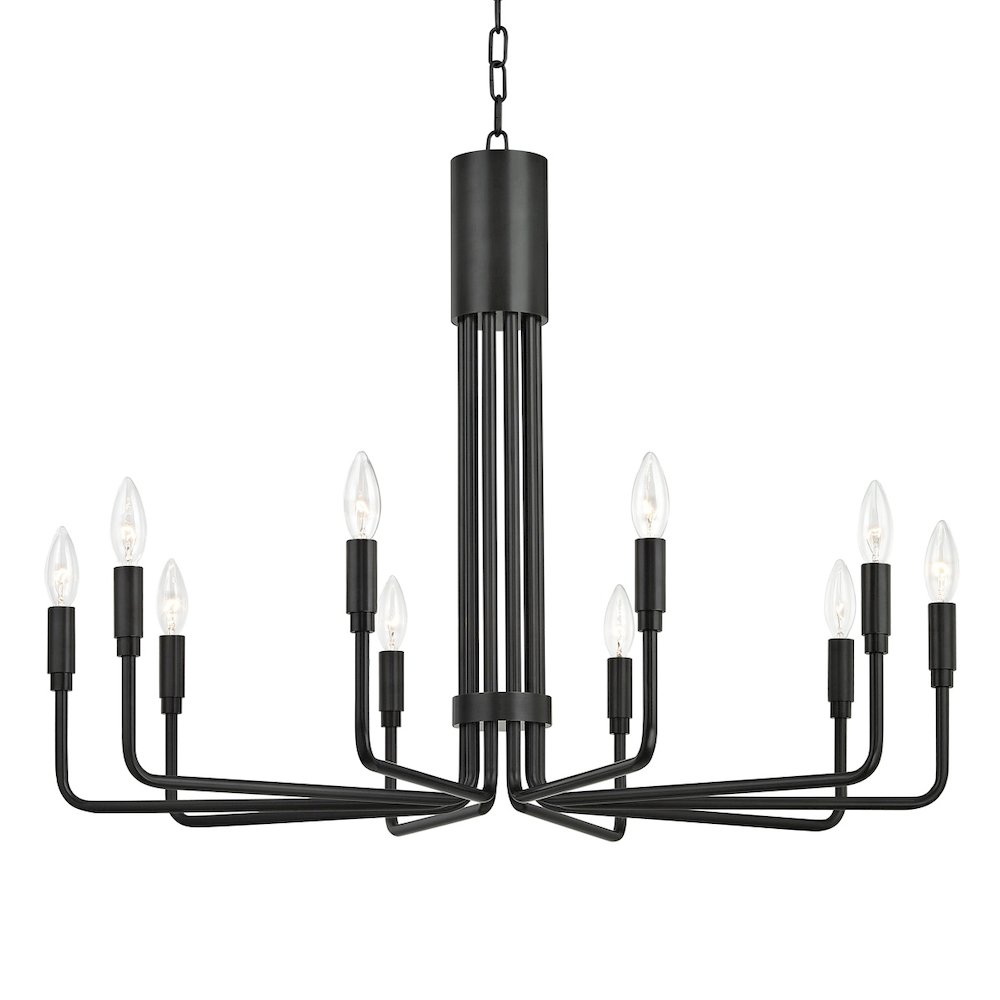 Brigitte Chandelier In Old Bronze Color. Picture 1