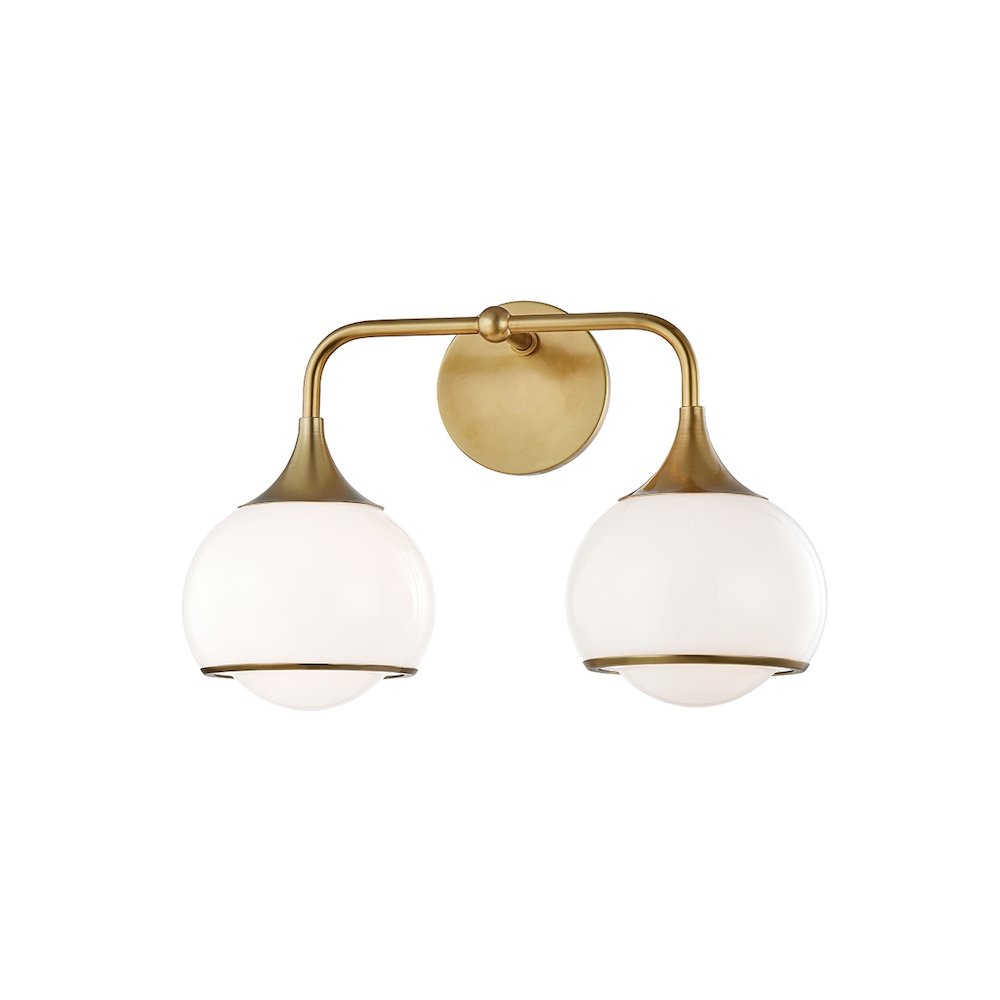 Reese Bath And Vanitywall Sconce In Aged Brass Color. Picture 1