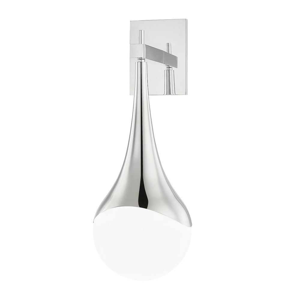 Ariana Wall Sconce In Polished Nickel Color. Picture 1