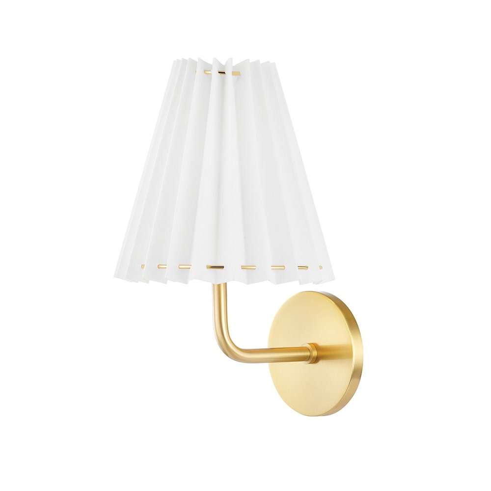 Demi Wall Sconce In Aged Brass Color. Picture 1