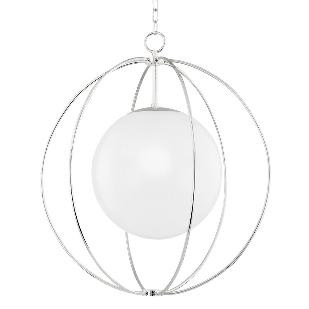 Lyla Pendant In Polished Nickel Color. Picture 1