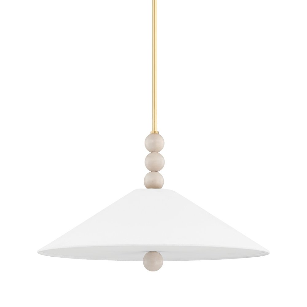 Alexis Pendant In Aged Brass Color. Picture 1