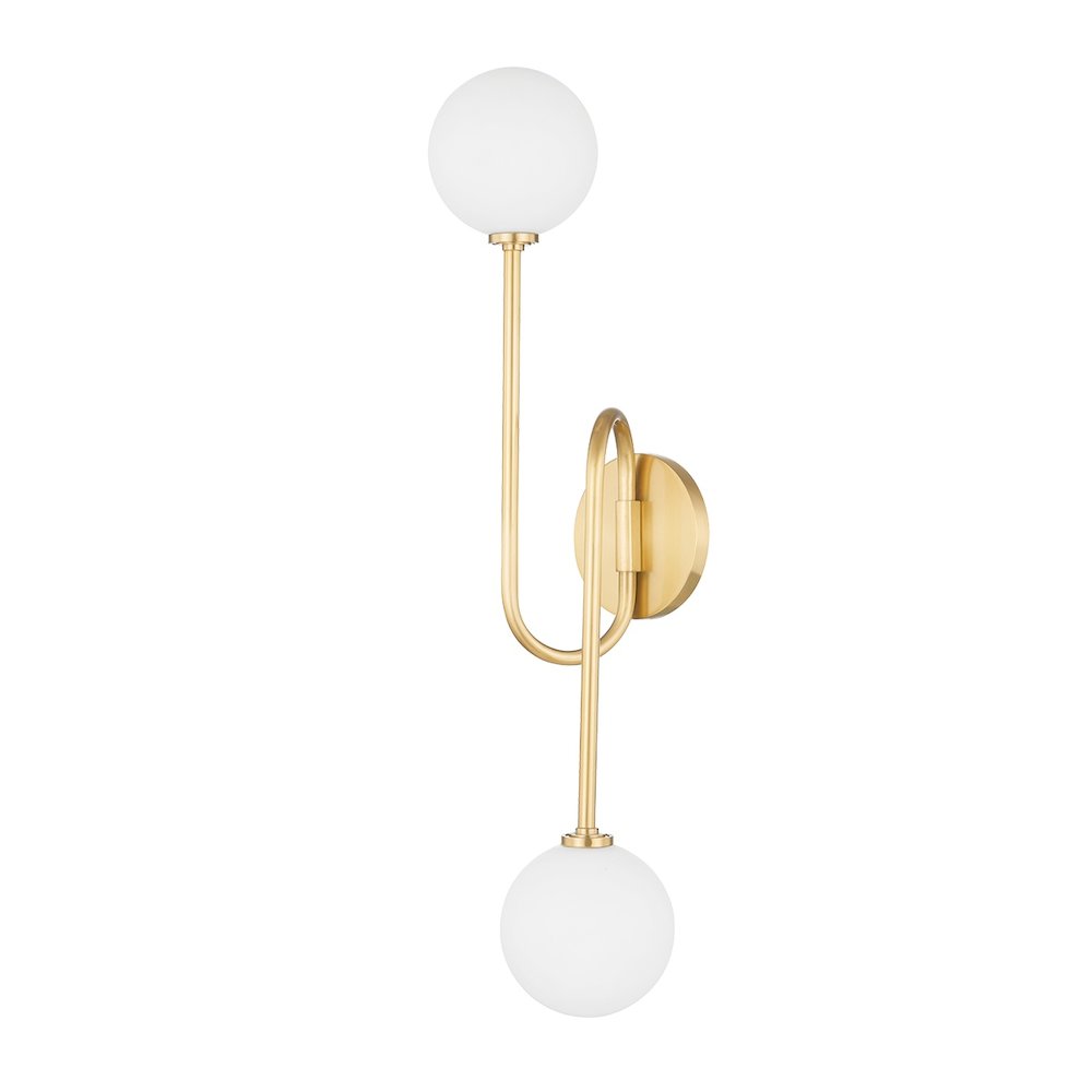 Zani Wall Sconce In Aged Brass Color. Picture 1