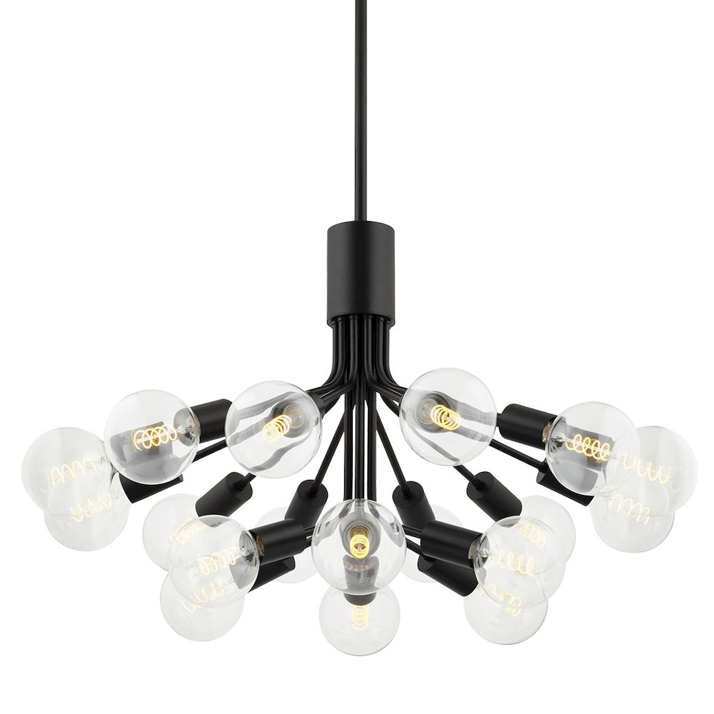 Drea Chandelier In Soft Black Color. Picture 1