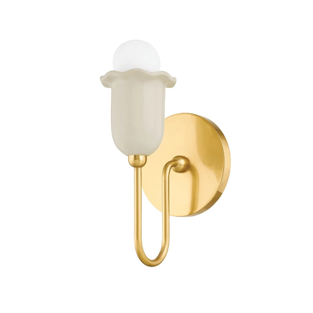 Bruckner Wall Sconce In Aged Brass Color. Picture 9