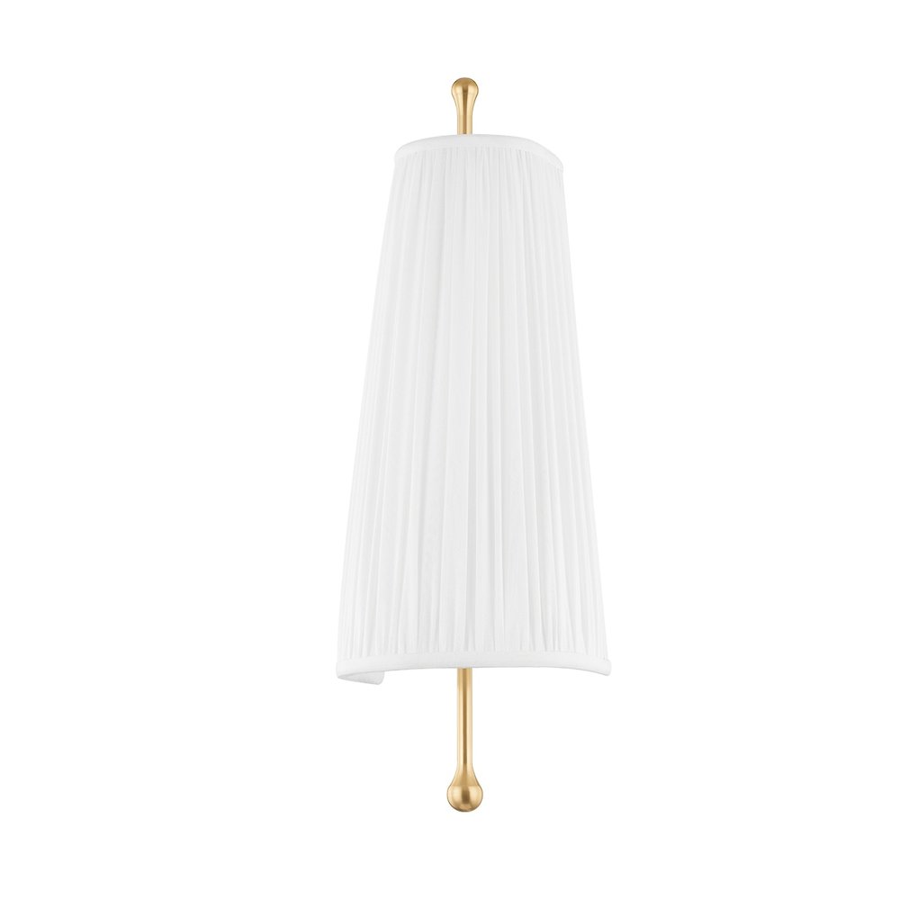 Adeline Wall Sconce In Aged Brass Color. Picture 1