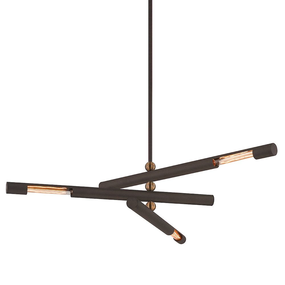 Hendrix Chandelier In Bronze Color. Picture 1