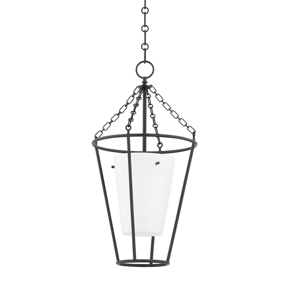 Worchester Lantern In Aged Iron Color. Picture 1