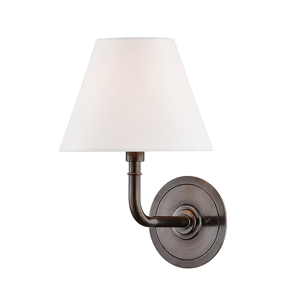 Signature No.1 Wall Sconce In Distressed Bronze Color. Picture 1