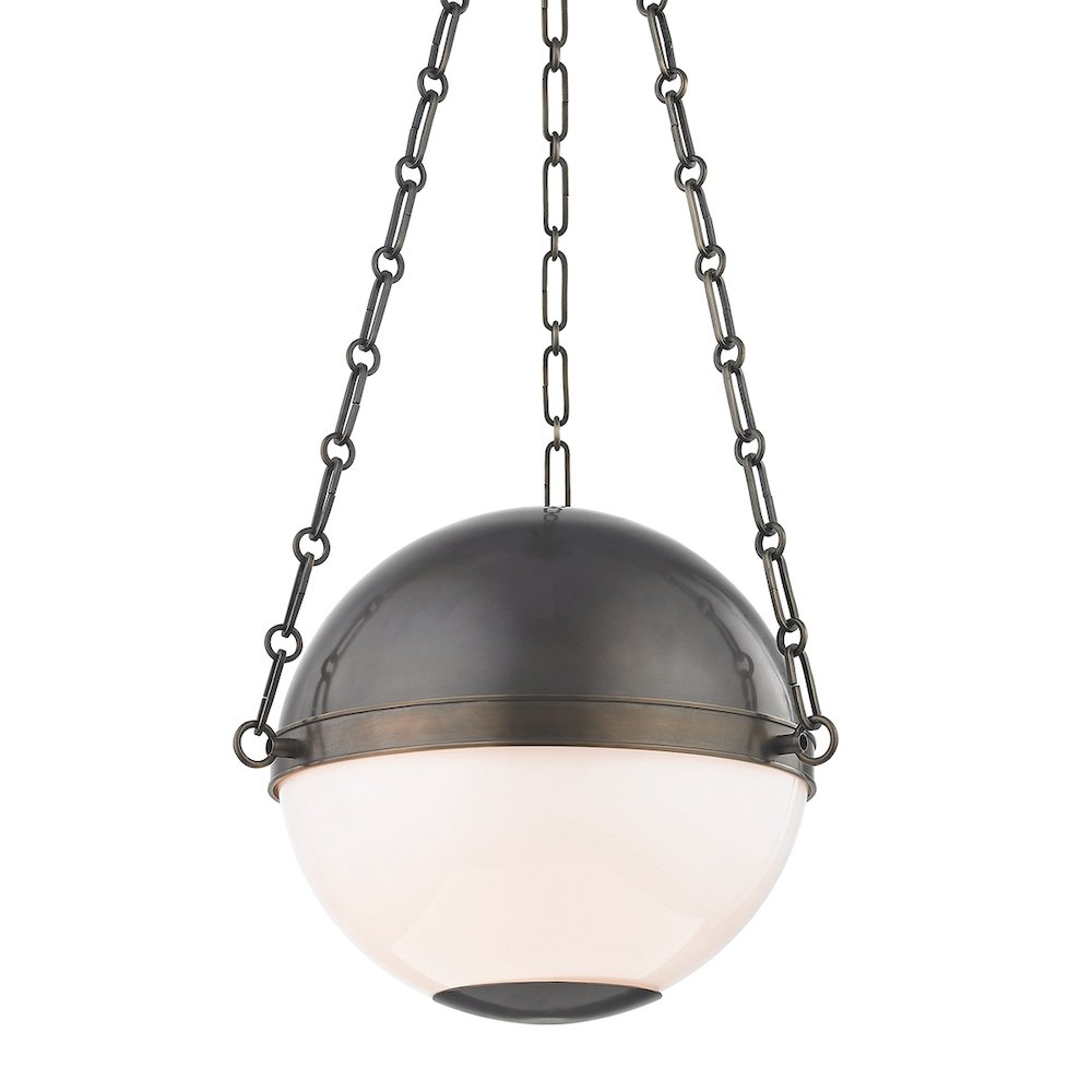 Sphere No.2 Pendant In Distressed Bronze Color. Picture 1