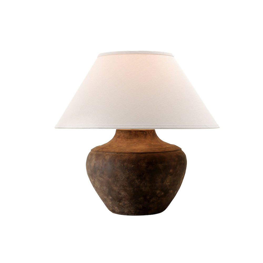 Calabria Table Lamp In Rustco Color. Picture 1
