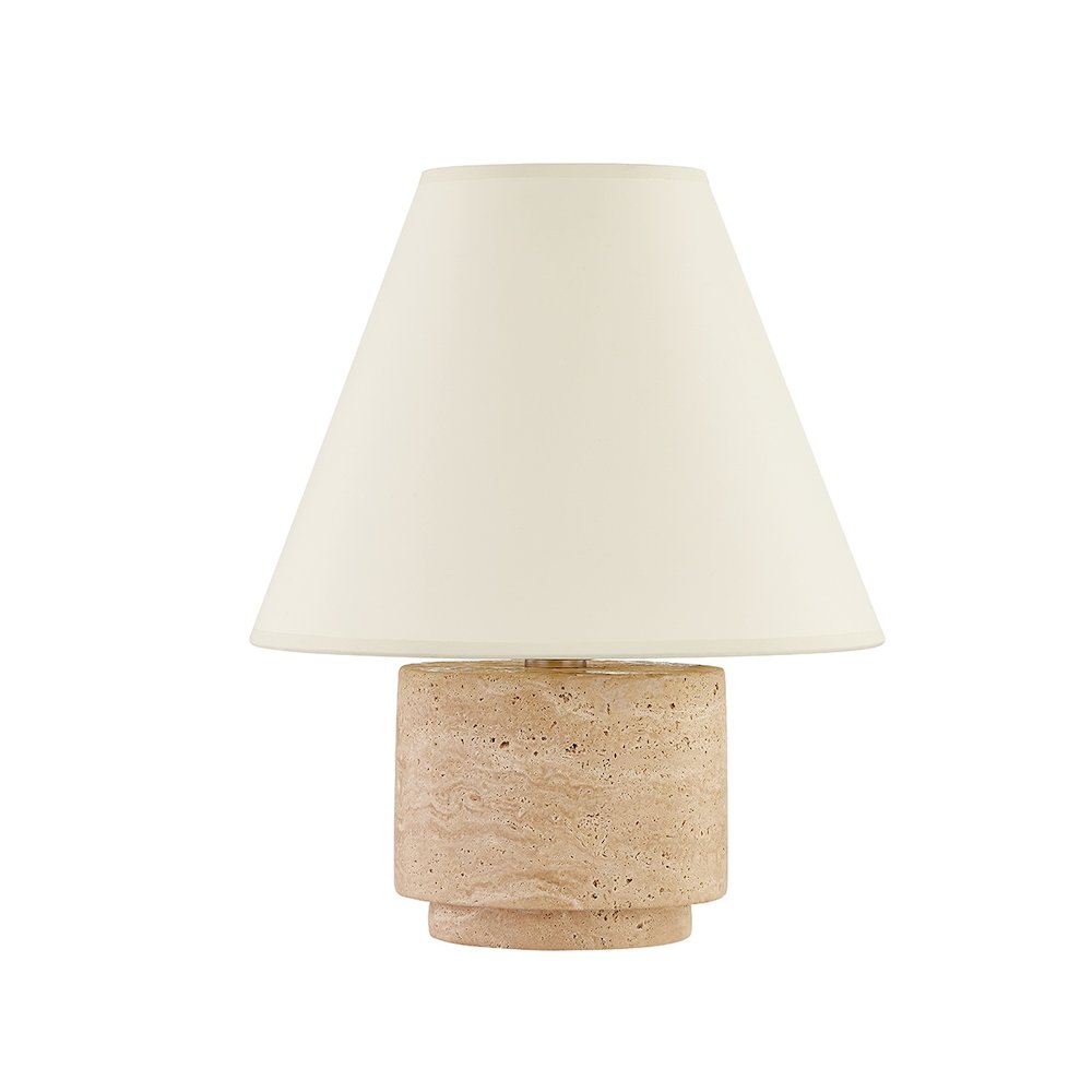 Bronte Table Lamp In Patina Brass Color. Picture 1