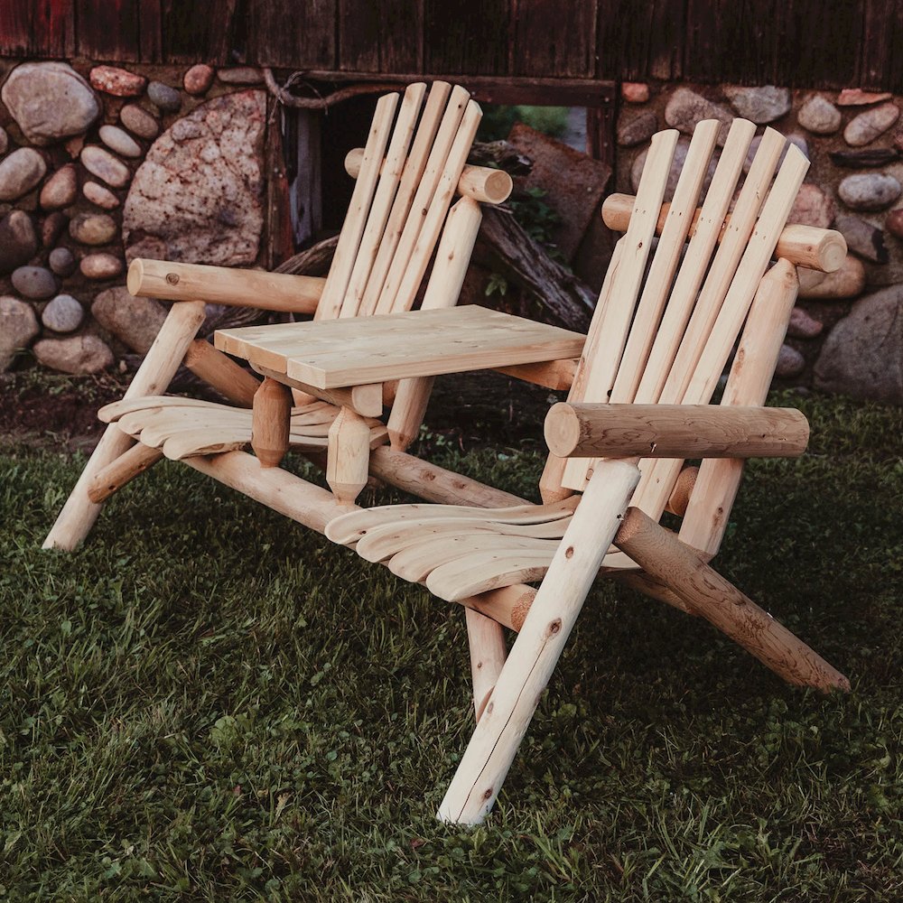 Cedar Log Tete-A-Tete. Picture 3