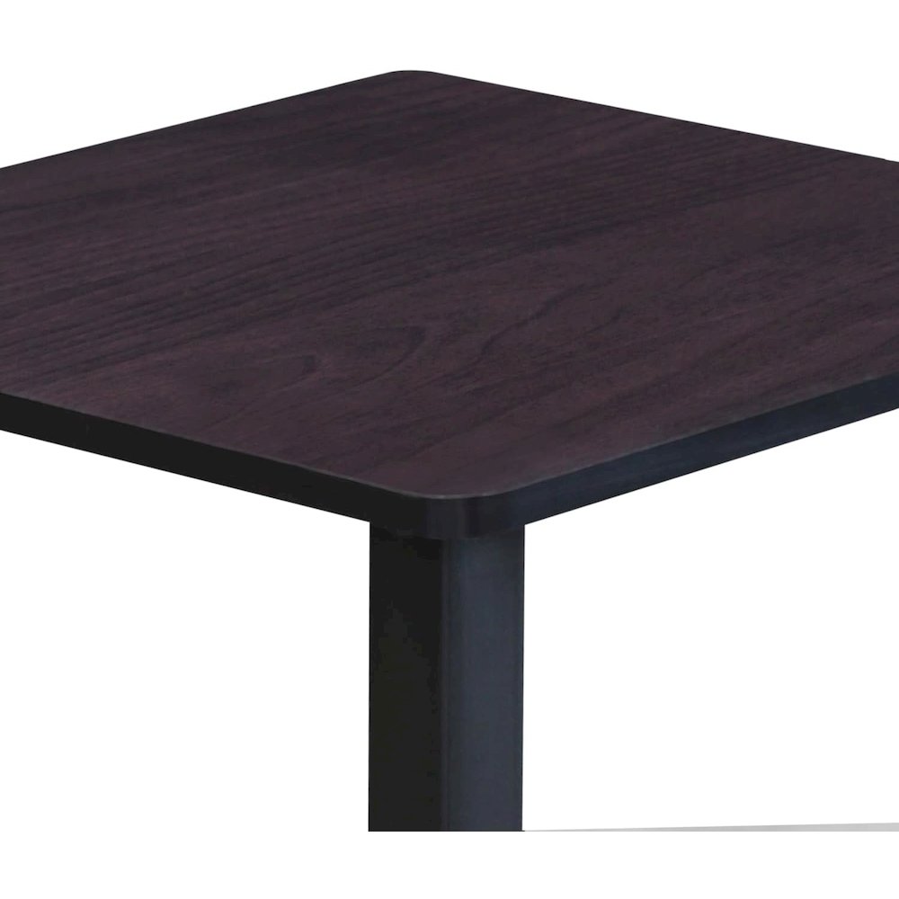 SIMPLISTIC Night Stand Set of 2, 2-Tier, Easy Assembly, Dark Walnut. Picture 3