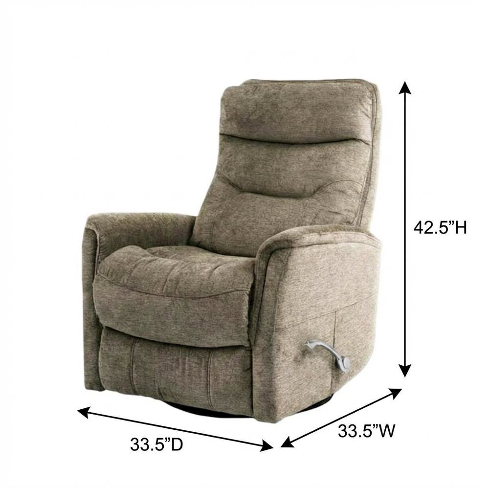 Gemini - Heather Swivel Glider Recliner. Picture 4