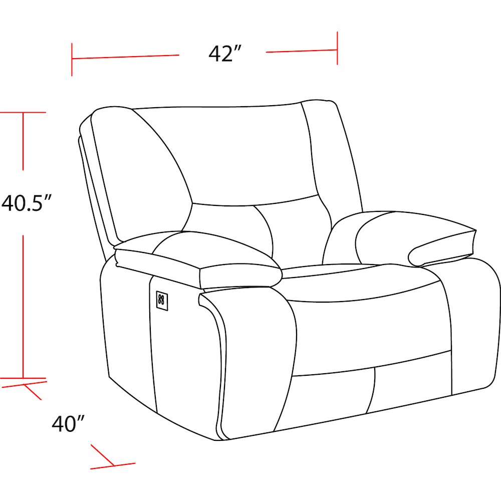 Spartacus - Black Power Reclining Sofa and Recliner. Picture 11
