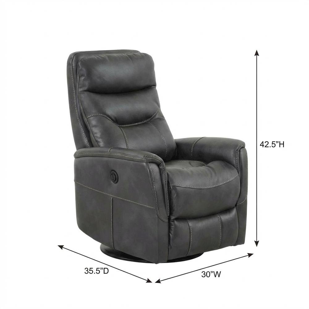 Gemini - Flint Power Swivel Glider Recliner Two Pack. Picture 5