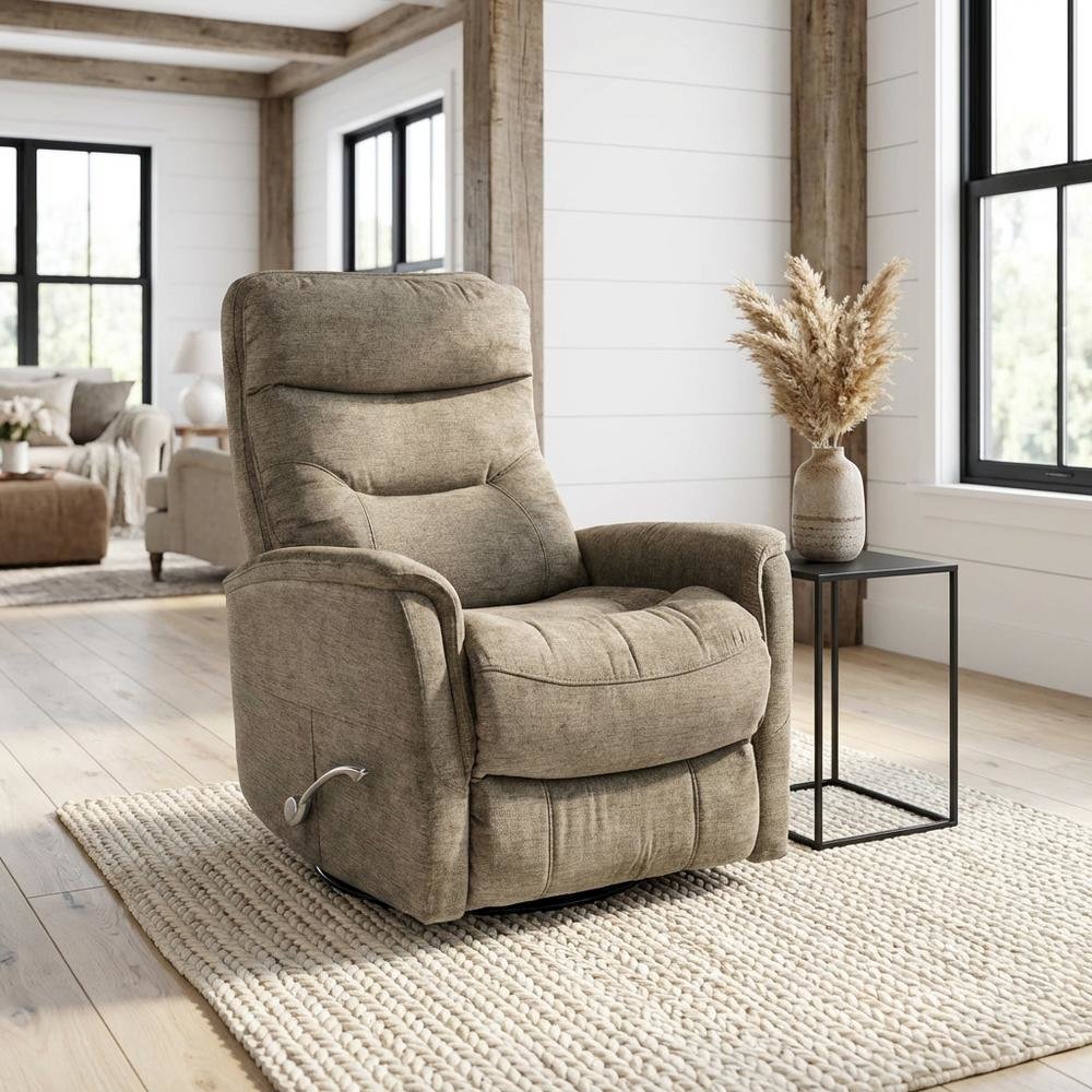 Gemini - Heather Swivel Glider Recliner. Picture 6
