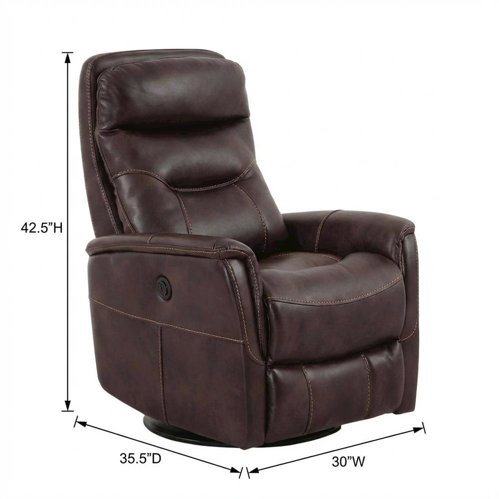 Gemini - Truffle Power Swivel Glider Recliner Two Pack. Picture 5