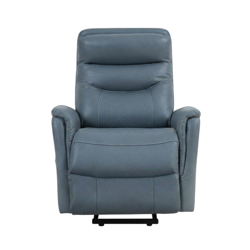 Gemini - Softy Azure Power Lift Recliner with Articulating Headrest. Picture 4