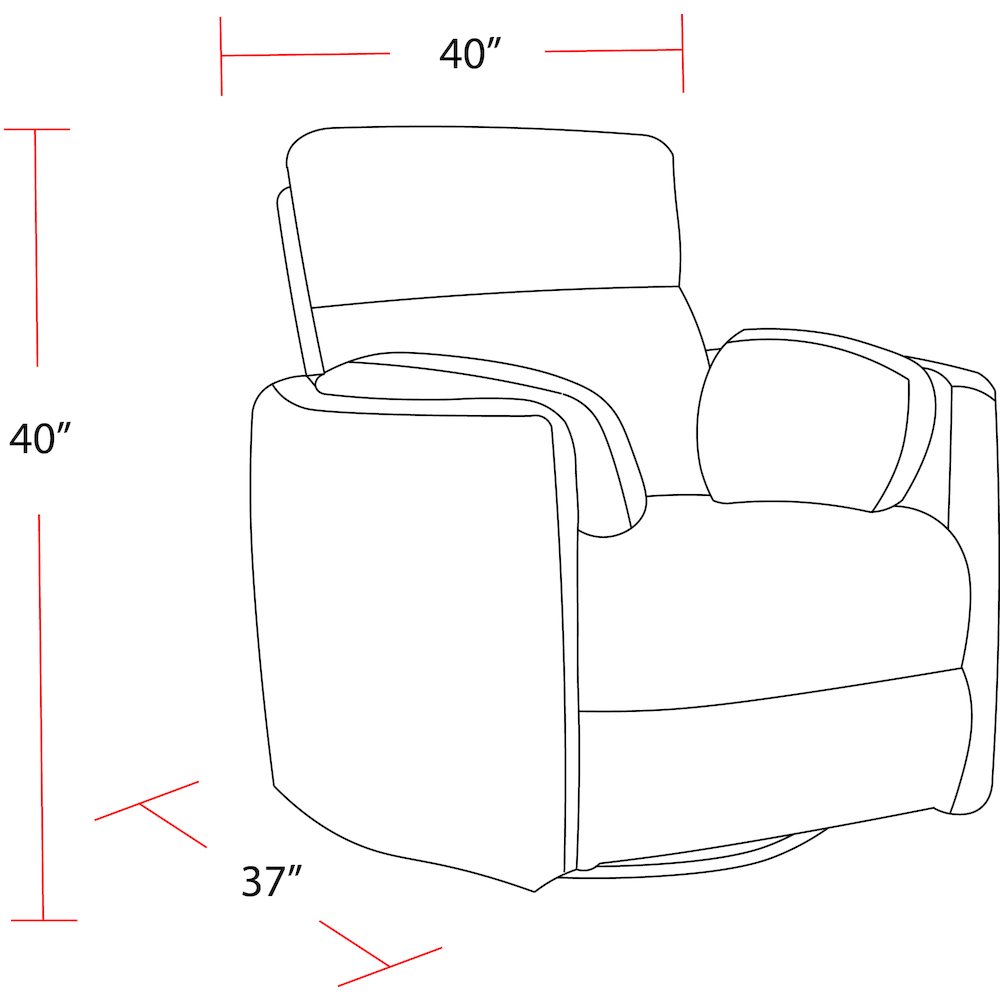 Mineral Power Swivel Glider Recliner. Picture 7