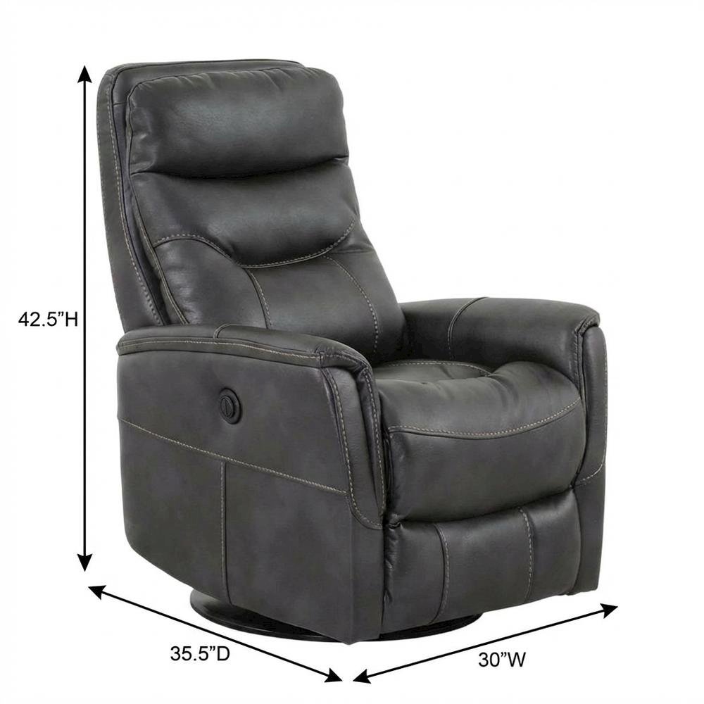 Gemini - Flint Power Swivel Glider Recliner. Picture 4