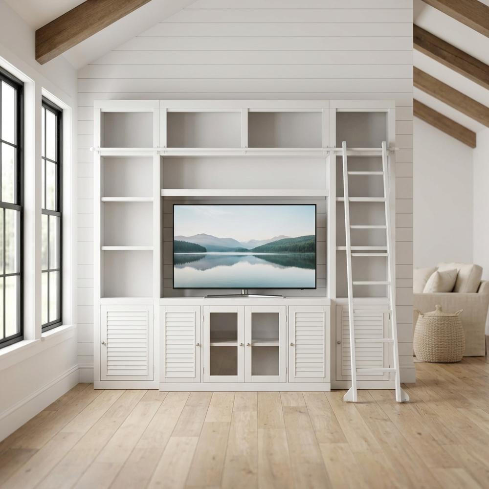 5-Piece Entertainment Wall with Modern Design and Durable Construction. Picture 2