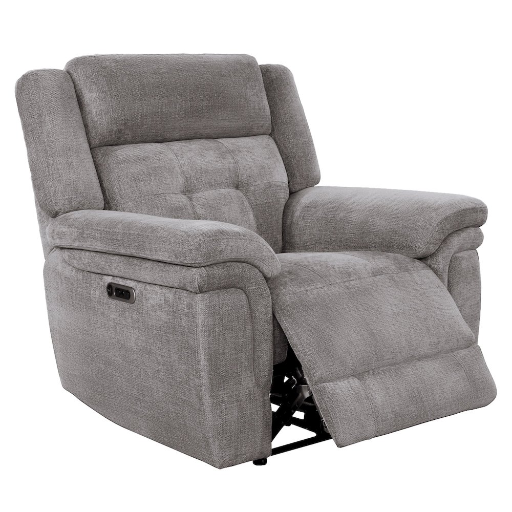 Richland - Bristol Grey Power Recliner. Picture 1