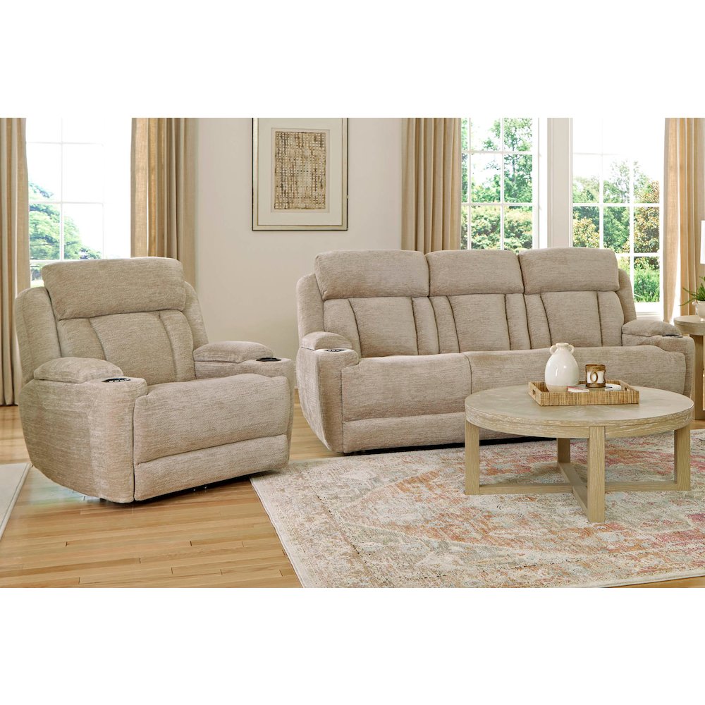 Dalton - Lucky Fawn Power Reclining Sofa and Recliner. Picture 14