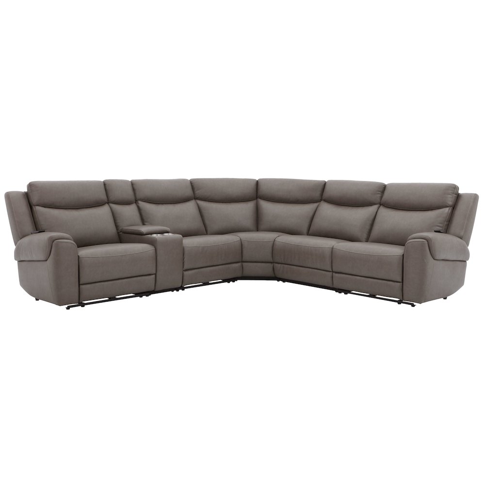 Momentum - Dark Granite 6 Piece Modular Power Reclining Sectional. Picture 10