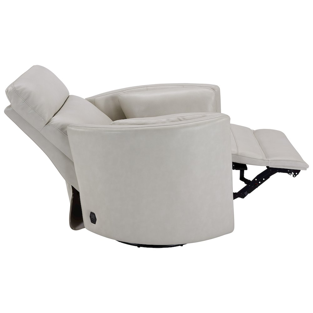 Powered By Freemotion Cordless Power Swivel Glider Recliner. Picture 5