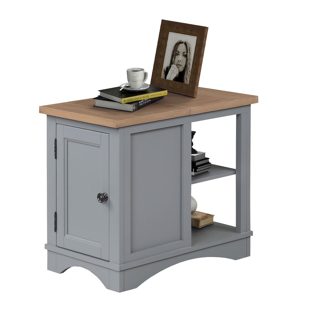 Modern - Dove Cocktail Table with 2 Chairside Tables. Picture 3