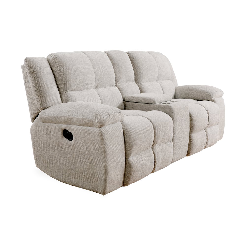 Buster - Opal Taupe Manual Reclining Sofa and Loveseat. Picture 7