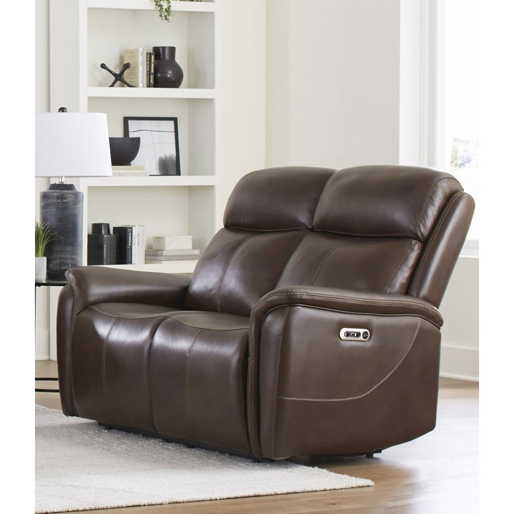 Cascade - Auburn Power Reclining Sofa Loveseat and Recliner. Picture 14