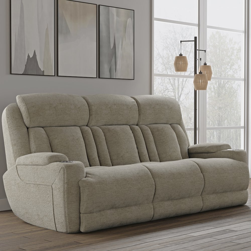 Dalton - Lucky Fawn Power Reclining Sofa and Two Recliners. Picture 13