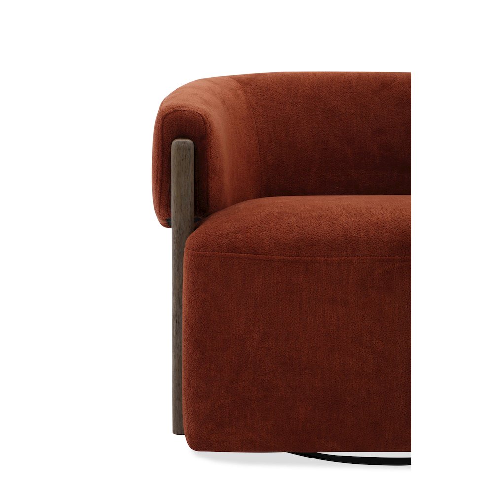 Finley - Island Rust Swivel Accent Chair. Picture 11