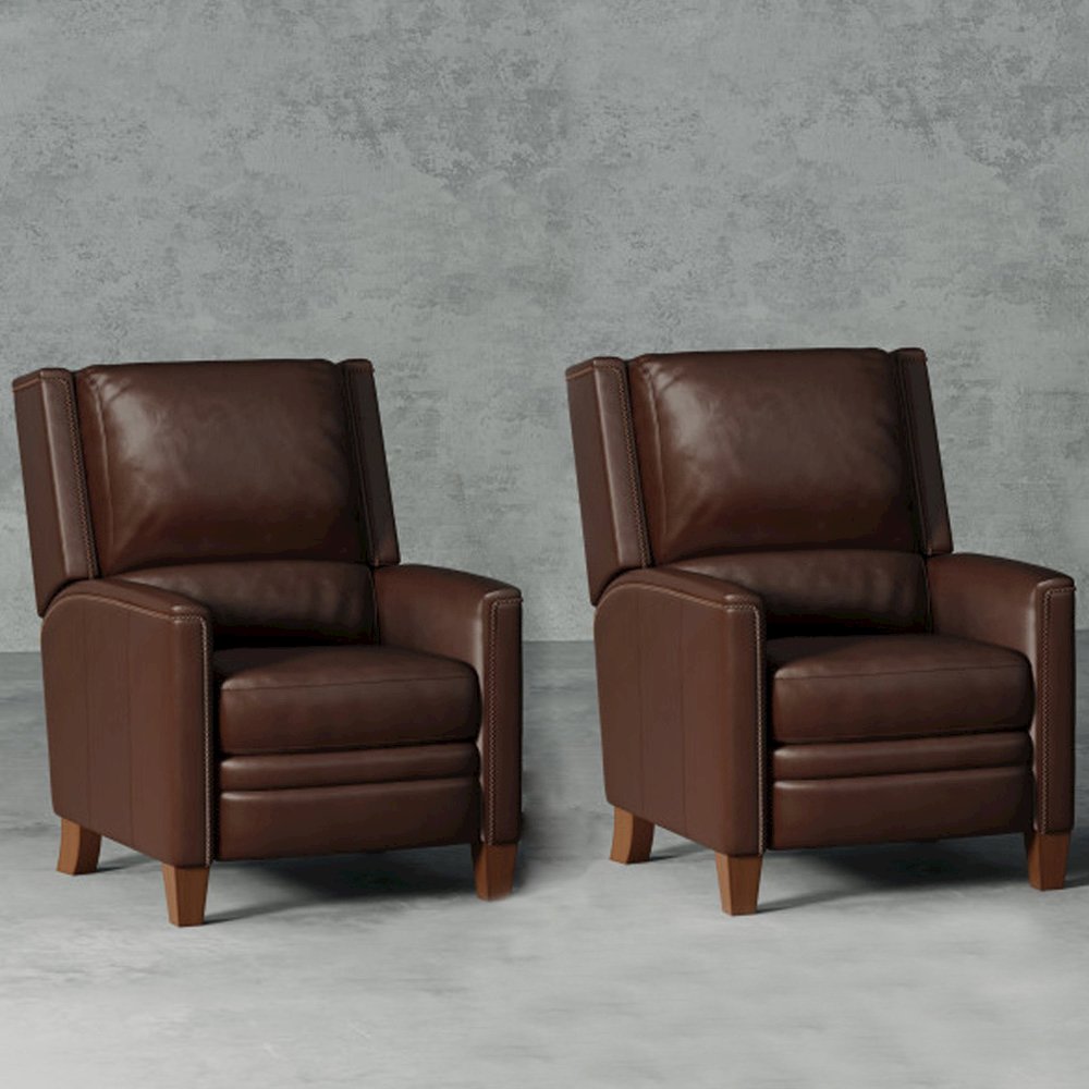 Connor - Espresso Power Cordless High Leg Recliner P2 Two Pack. Picture 8