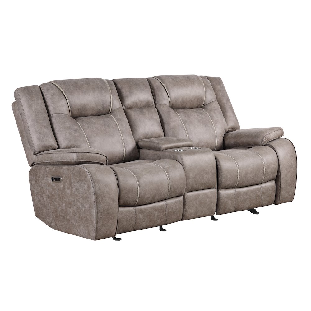 Blake - Desert Taupe Manual Reclining Sofa and Loveseat. Picture 8