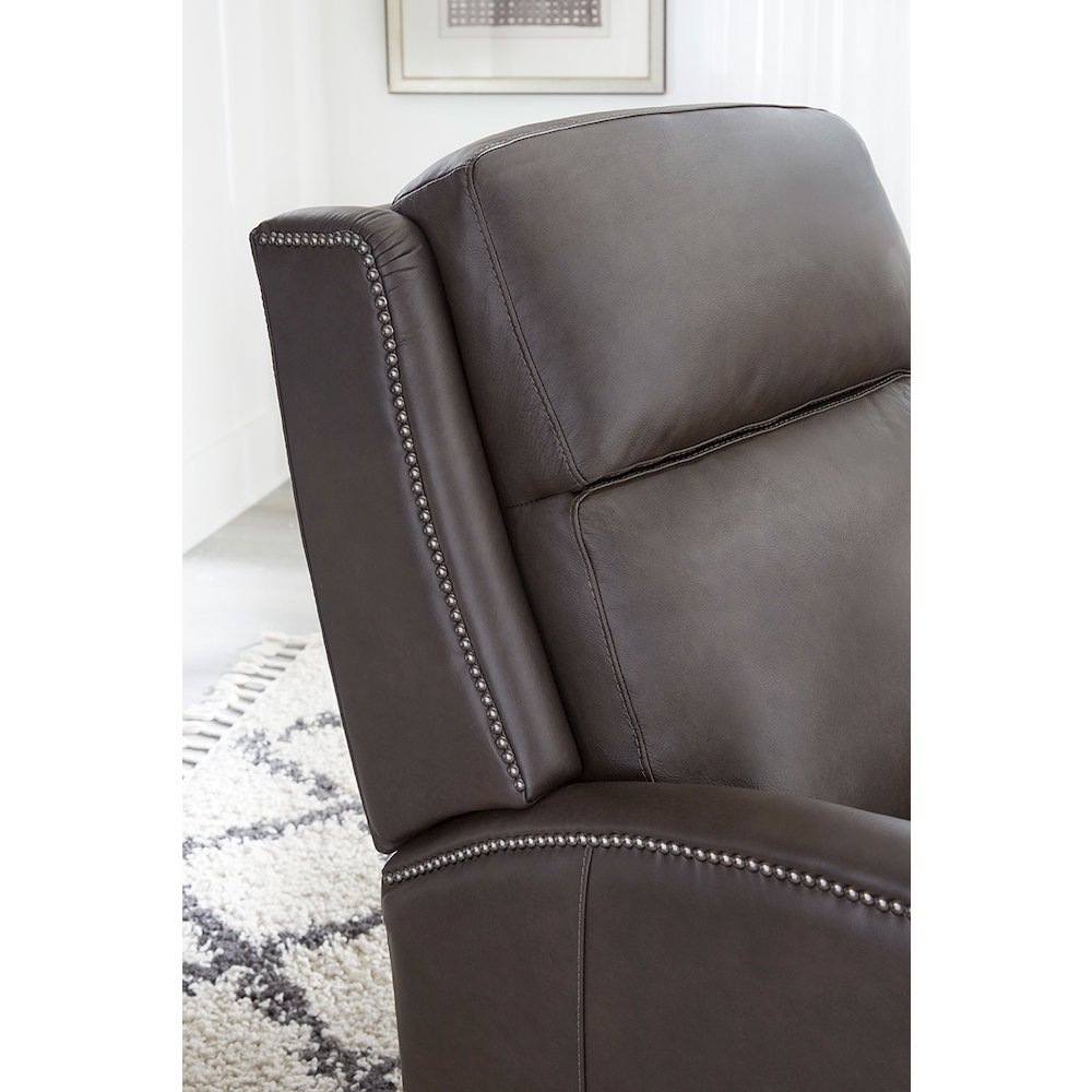 Vermont - Slate Noire Manual Pushback Recliner. Picture 15