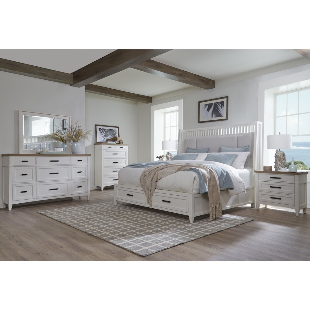 Modern Bedroom King Shelter Bed. Picture 10
