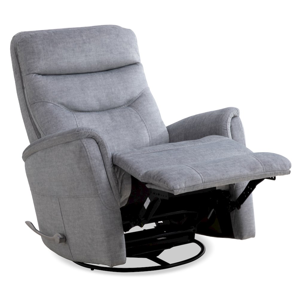 Gemini - Capri Silver Swivel Glider Recliner. Picture 6