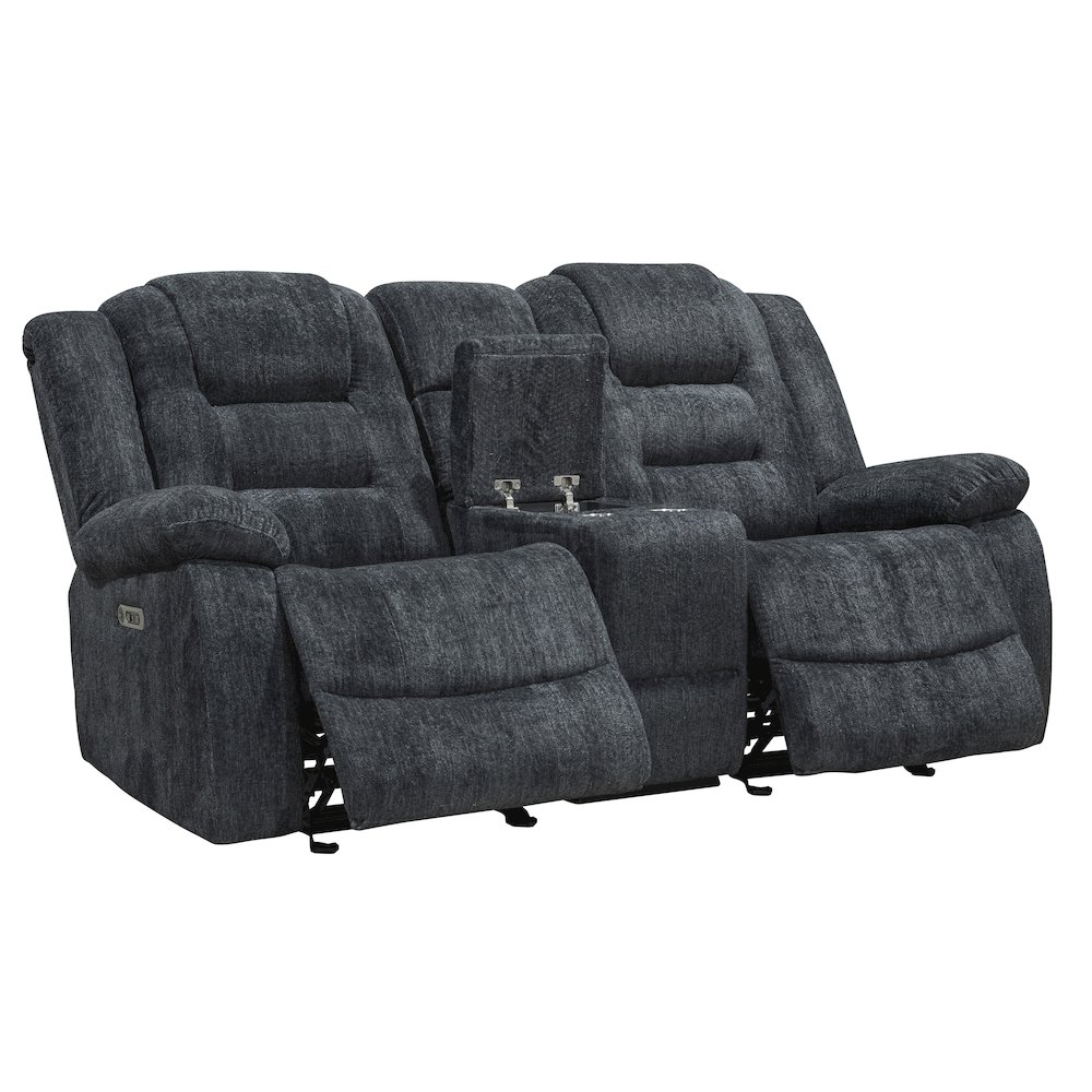 Bolton - Misty Storm Manual Glider Reclining Sofa and Loveseat. Picture 7