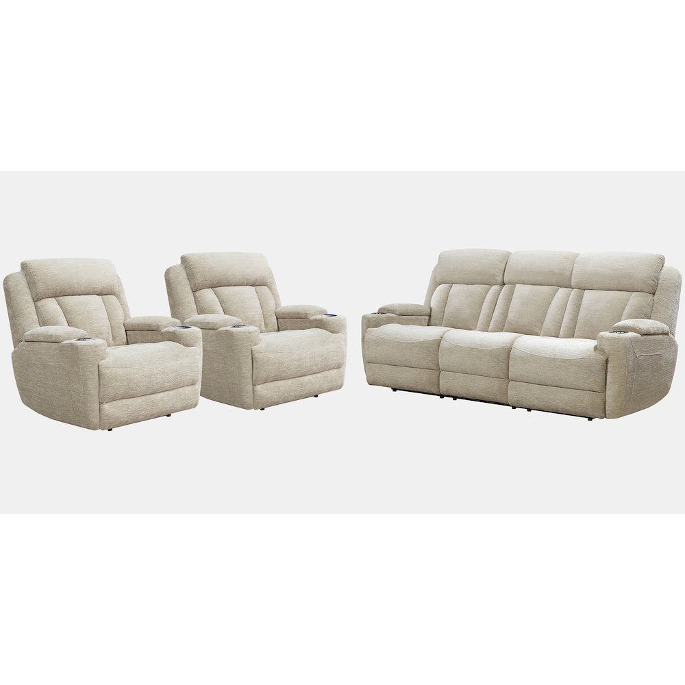 Dalton - Lucky Fawn Power Reclining Sofa and Two Recliners. Picture 25