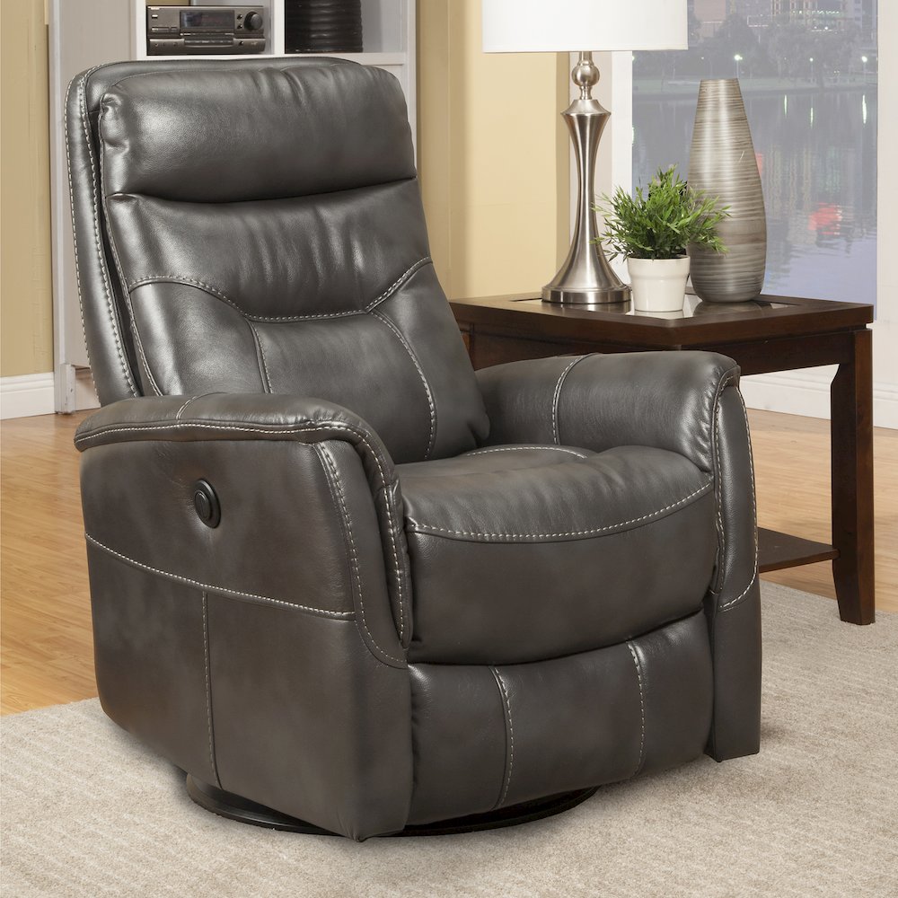 Gemini - Flint Power Swivel Glider Recliner. Picture 6