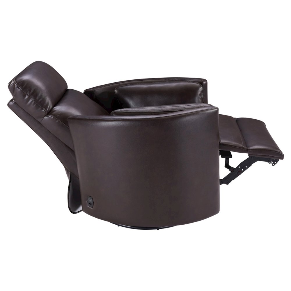 Powered By Freemotion Cordless Power Swivel Glider Recliner. Picture 5