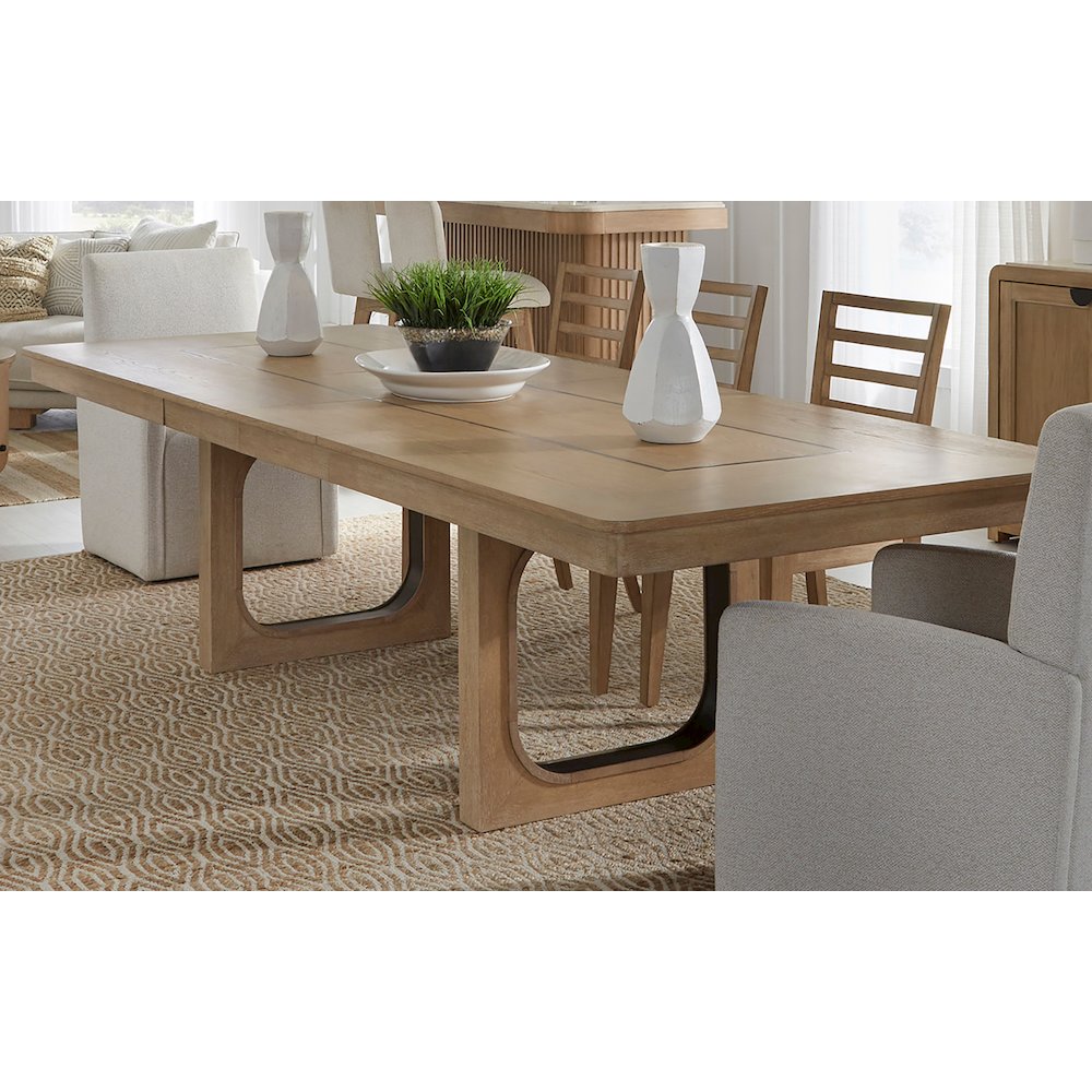 Dining 84" Rectangular Table with console & 8 caster chairs. Picture 10